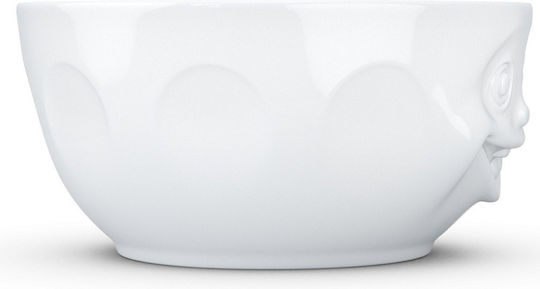 Lumarko Round Porcelain White Serving Bowl with 3cm Diameter