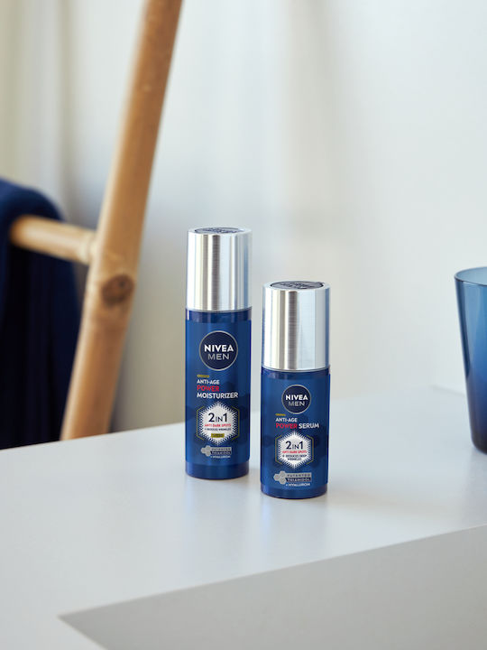 098098 Nivea Men Duopack Power Anti-age Cream Spf30 + Serum