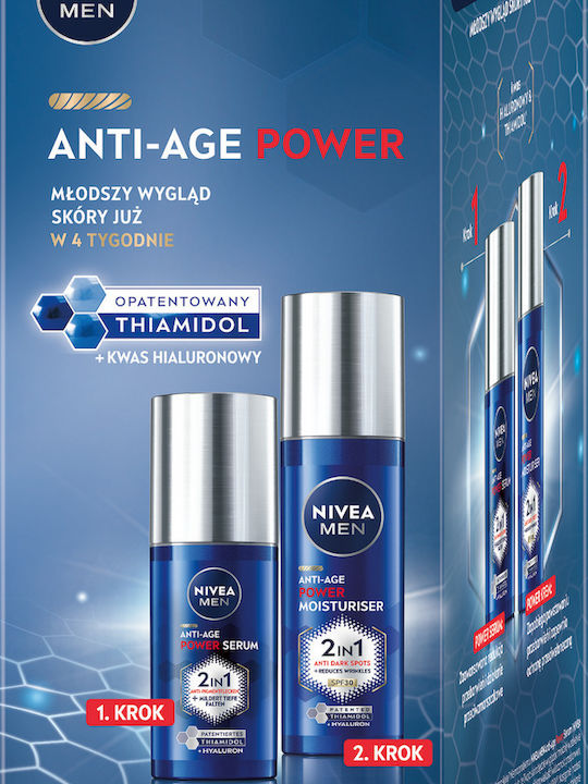 098098 Nivea Men Duopack Power Anti-age Cream Spf30 + Serum