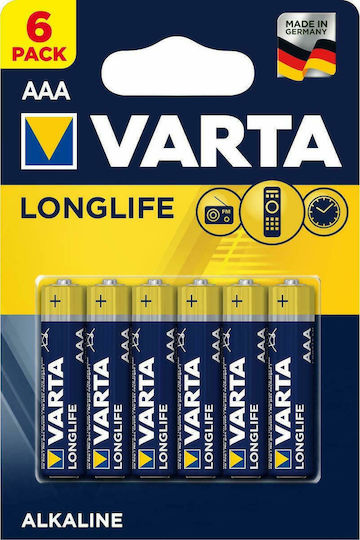Varta Varta Long Life AAA Alkaline-Batterien (6 Stück)