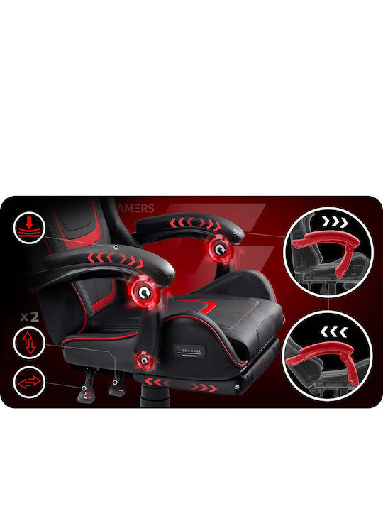 Sofotel Specter Scaun Gaming din Piele Sintetică cu Suport de Picioare