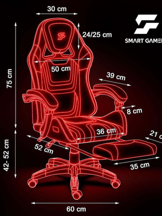 Sofotel Specter Scaun Gaming din Piele Sintetică cu Suport de Picioare
