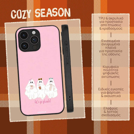 Husă Sonique Cozy Season Series Motorola Edge 40 5G Roz Fantasme