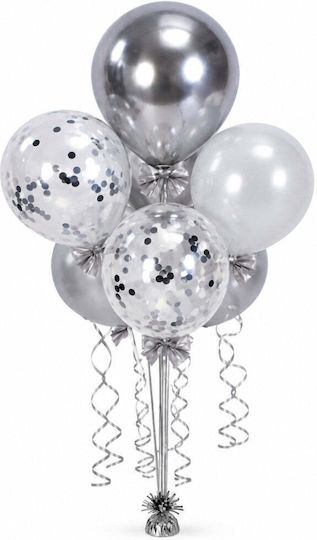 Set Luftballons Fiögkous Silber 7 Stücke