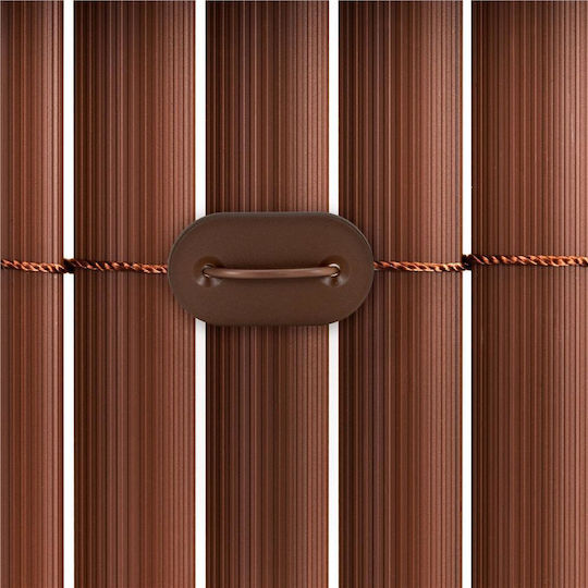 Material De Construcție Pentru Garduri De Grădină Din PVC 3.4x2x15 Cm Maro