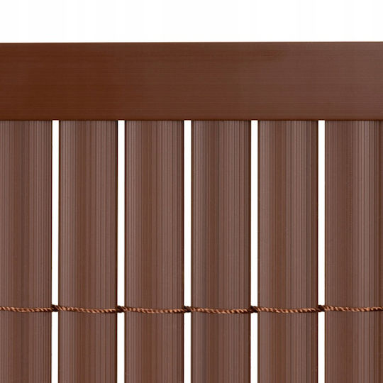Material De Construcție Pentru Garduri De Grădină Din PVC 100cm Maro
