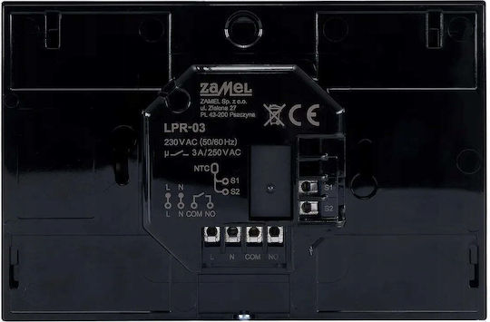 Zamel Lpr-03 Digital In die Wand eingelassener Thermostat für den Raum