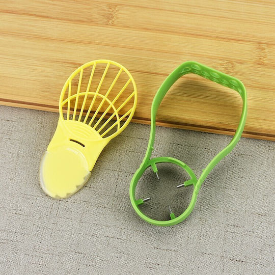 Avocado Storage Container 5in1 Flippy Airtight Refrigerator Plastic Cutting Peeling Slicing Device 15x4.5x7 Cm Gray