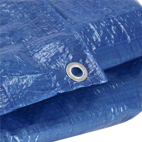 Round Waterproof Tarpaulin 60gr/m² With Diameter 2m Light Type Blue