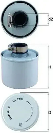 Filtru De Aer Original Mahle Lx 1245