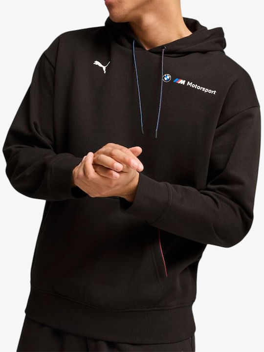 X Bmw Motorsport Флийс Суитшърт с Качулка Черен