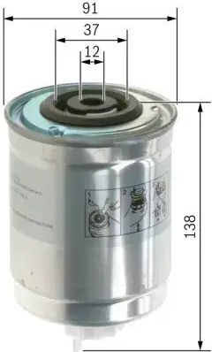 Bosch Fuel Filter 1 457 434 400