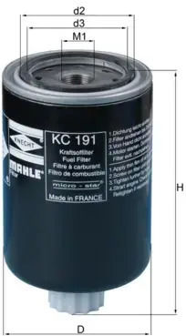 Filtru Original De Benzină Mahle Kc 191
