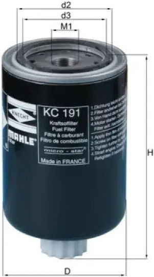 Filtru Original De Benzină Mahle Kc 191