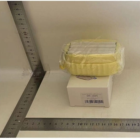 Perie de spălat haine Flippy cu dispenser de detergent 4 perii de curățare din ABS + PS galbenă
