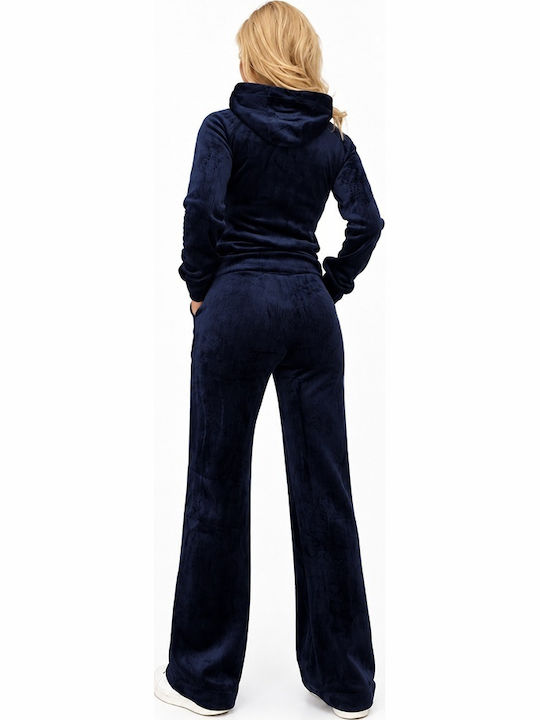 Set de trening din catifea Navy Blue