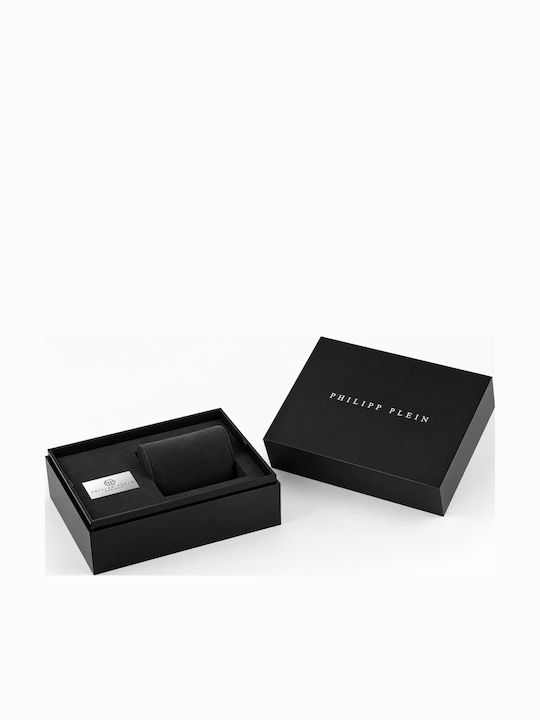 Philipp Plein Men's Watch 45mm Battery with Black Rubber Strap