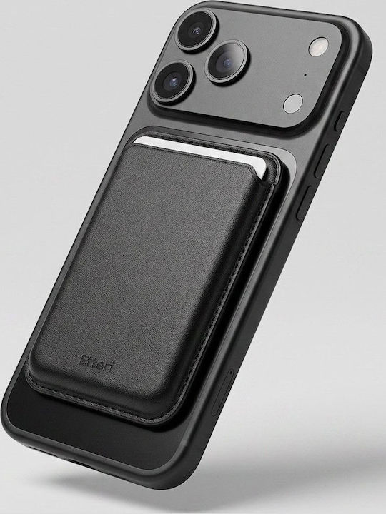 Deri Herrenbrieftasche Karten Mit RFID Schwarz