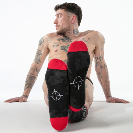 Locker Gear Șosete sexy bărbătești roșii