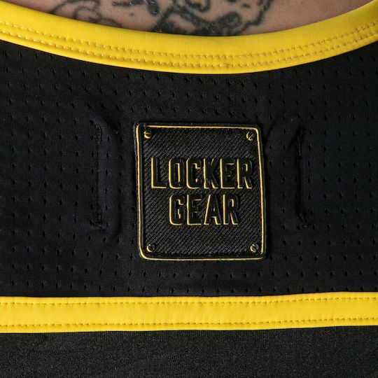 Locker Gear Top sexy pentru bărbați galben