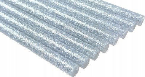 Brewis Silber Glitzer Craft Essstäbchen 11 Mm X 10 Cm 6 Stück