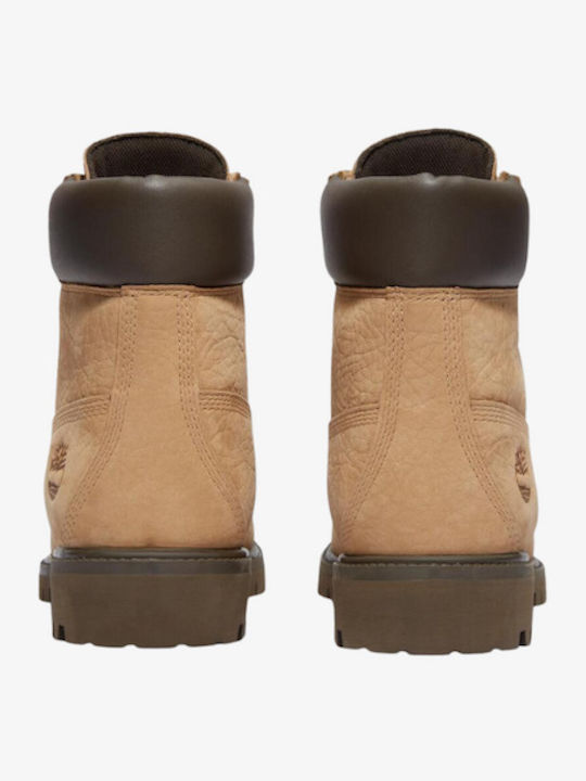 Premium 6-Inch Ghete Bărbați Din Piele Impermeabile Bej