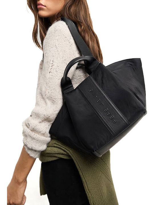 Pl0300209 Damen Schultertasche Schwarz