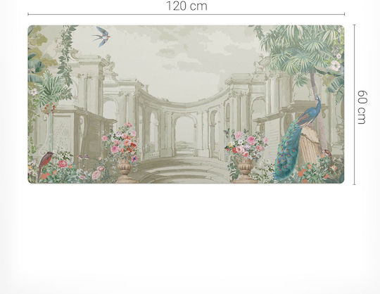 Μοντέρνο Προστατευτικό Ποντικοπόδι Palace Garden Πουλιά 120x60 Εκ