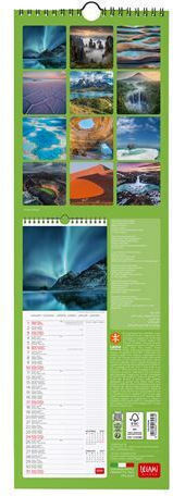Legami Milano Planet Earth Jährliches Wandmontiertes Tagebuch 2027 16x50cm