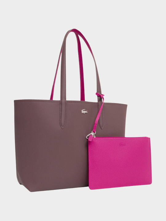 Damen Stoff Tote Tasche Krokodilmuster Braune
