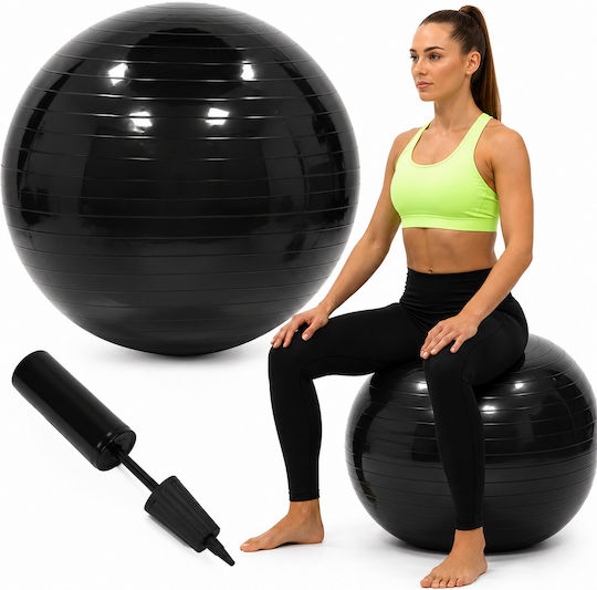 Μπάλα Pilates 1.1kg σε Μαύρο Χρώμα