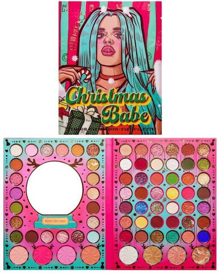 Paletă cu Fard de Pleoape Matifiant în Formă Pudră Presată Multicolor
