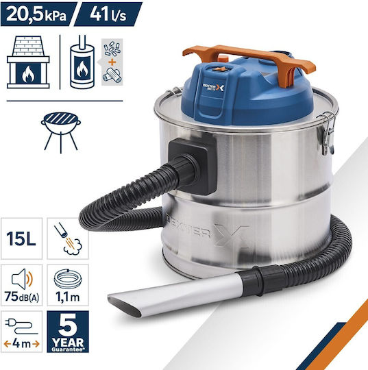 Dexter Aspirator de cenușă 1100W cu recipient 15lt
