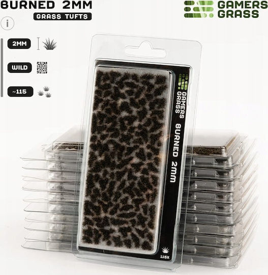 Gamers Grass Grass Tufts Wild Burnt 2mm Self-Adhesive Tufts Miniatures Dioramas