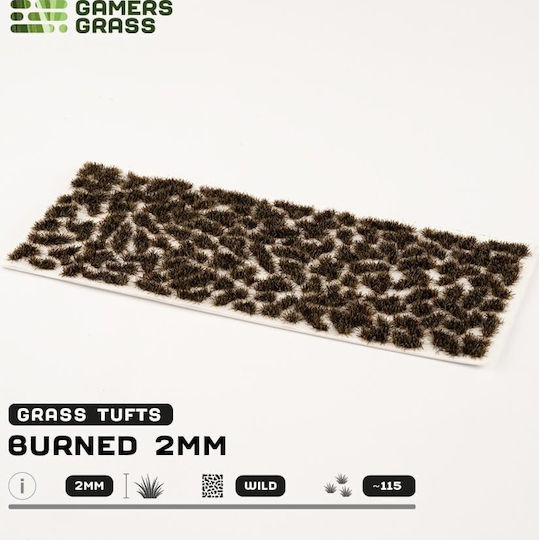 Gamers Grass Grass Tufts Wild Burnt 2mm Self-Adhesive Tufts Miniatures Dioramas