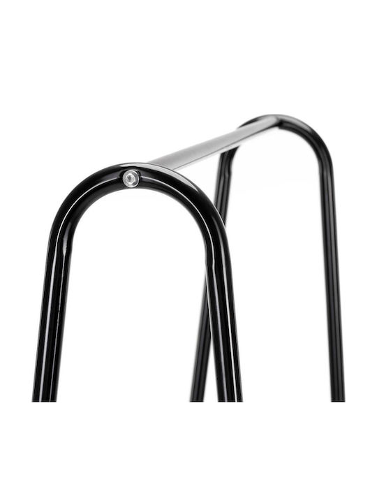 Cuier de podea din metal negru 60x34x150cm