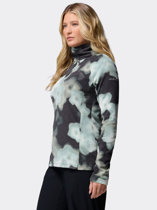 Glacial Iv Winter Women's Fleece Blouse with Zipper Multicoloured