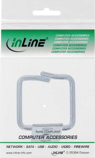 InLine Организатор на Кабели Метален Поцинкован Скоба 40x80mm