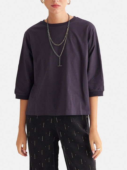 attrattivo Women's Summer Cotton Blouse with 3/4 Sleeves Mixed