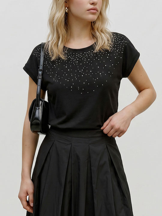 Vero Moda Women's Short Sleeve Blouse Black