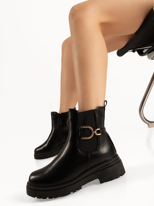 Stiefeletten Damen Schwarz