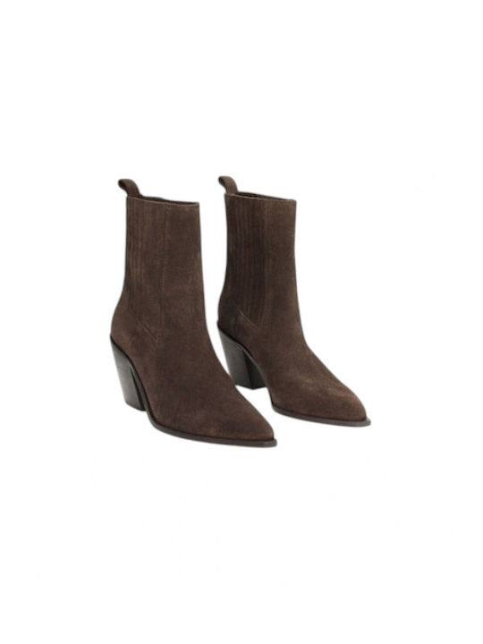 Damen Stiefeletten Braun