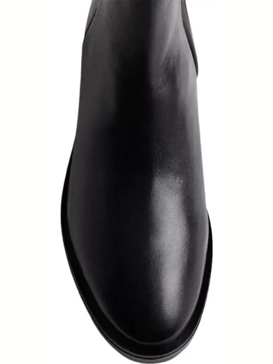 Leather Women's Ankle Boots Black