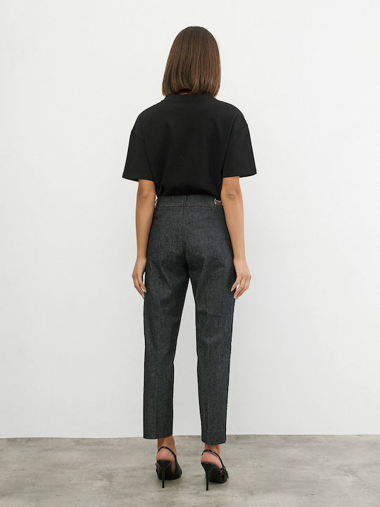 Women's Fabric Trousers Black