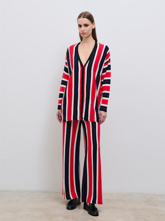 Damenhose Gestreift Rote