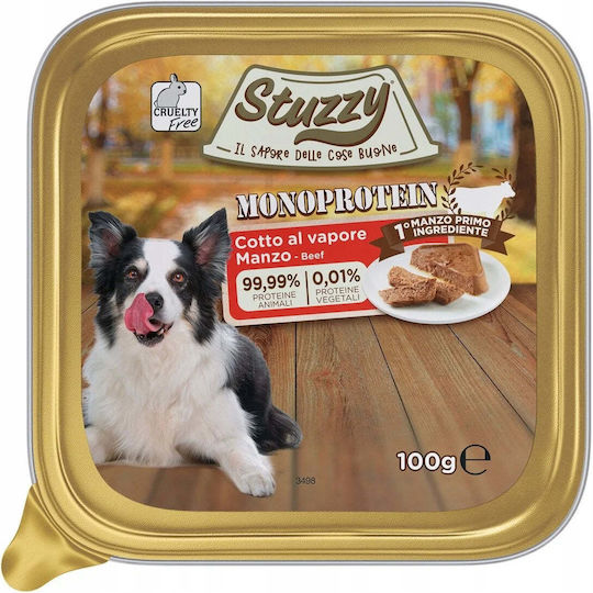 Stuzzy Nasses Hundefutter in Tablett mit Kalb und Fleisch 100g