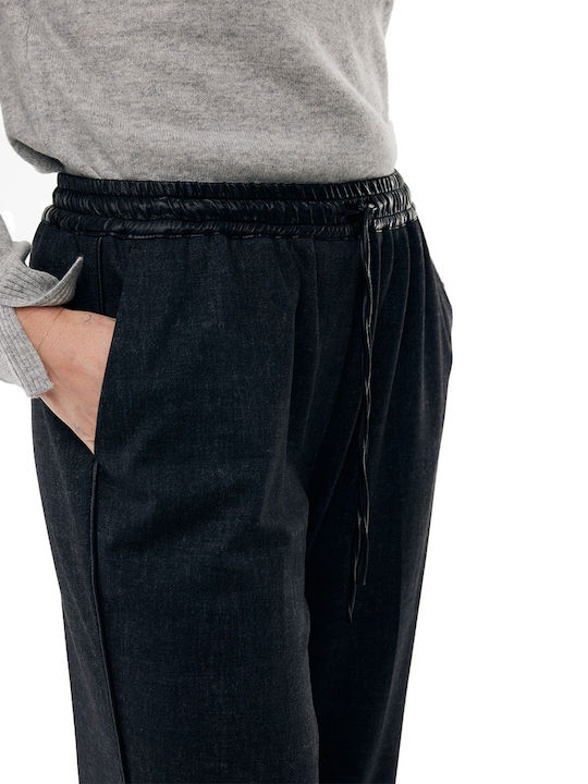 Women's Fabric Trousers Dk Grey