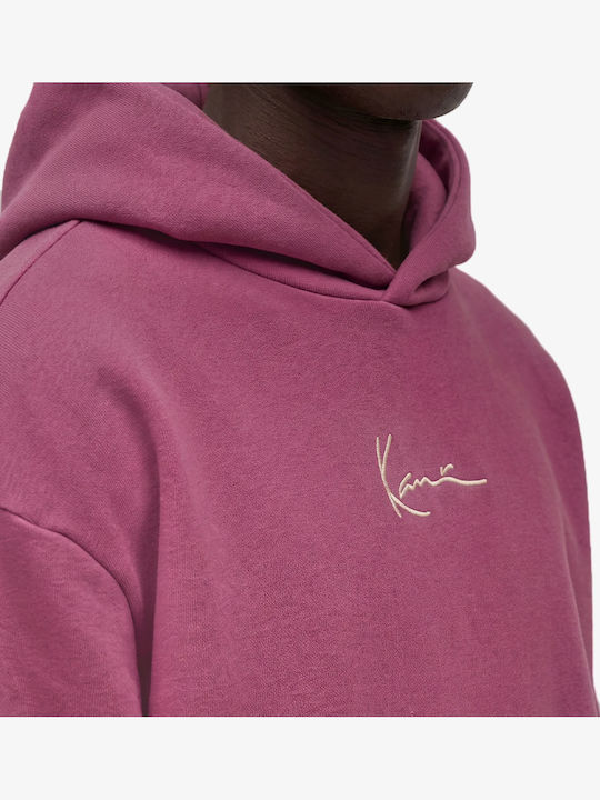 Signature Φούτερ με Κουκούλα Violet