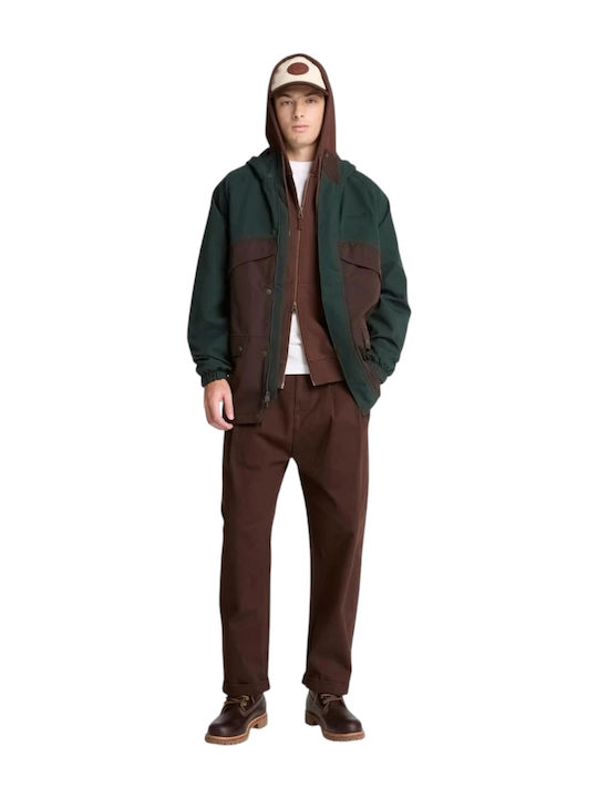 Exeter River Hooded Cardigan Brown