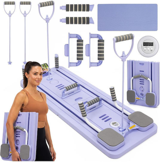 Saltea pliabilă Pilates violet (106x41x3cm)